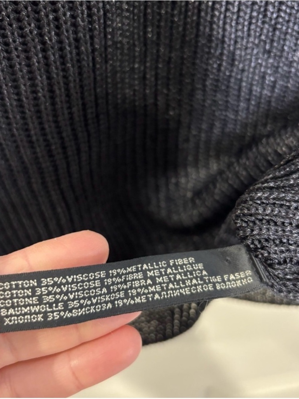 Ralph Lauren Black Label Black Ribbed Scoop-Neck Sweater - Picture 5 of 5